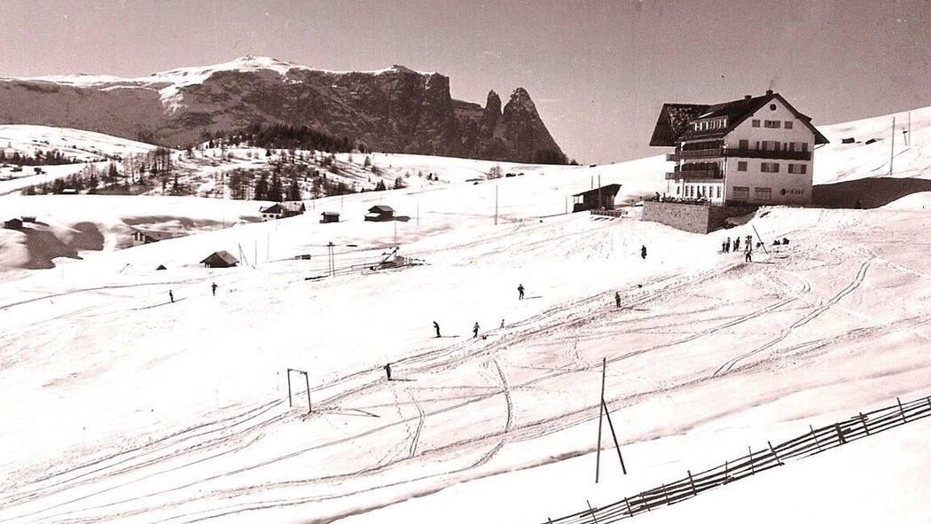 Skifahren wie es früher war