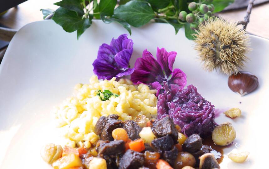 Gulasch con Spätzle