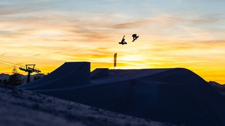 Snowpark Seiser Alm Sunset 2019